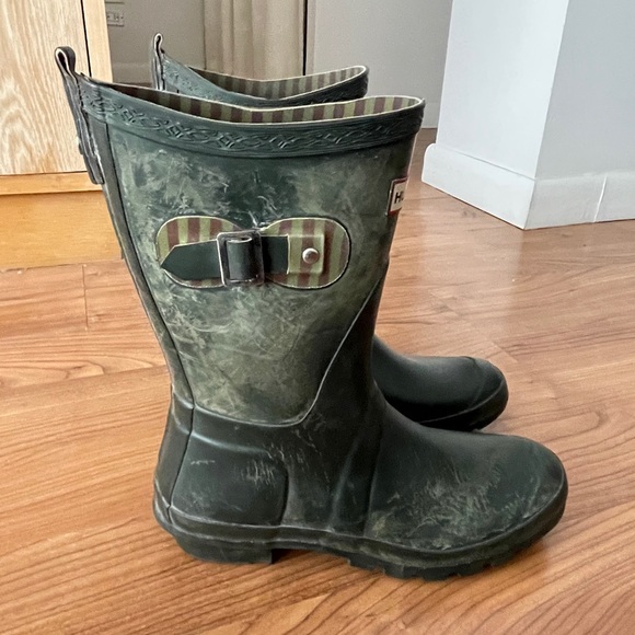 Festival Hunter Rain boots, Fleece socks, EUC! 7/8 - Picture 8 of 16